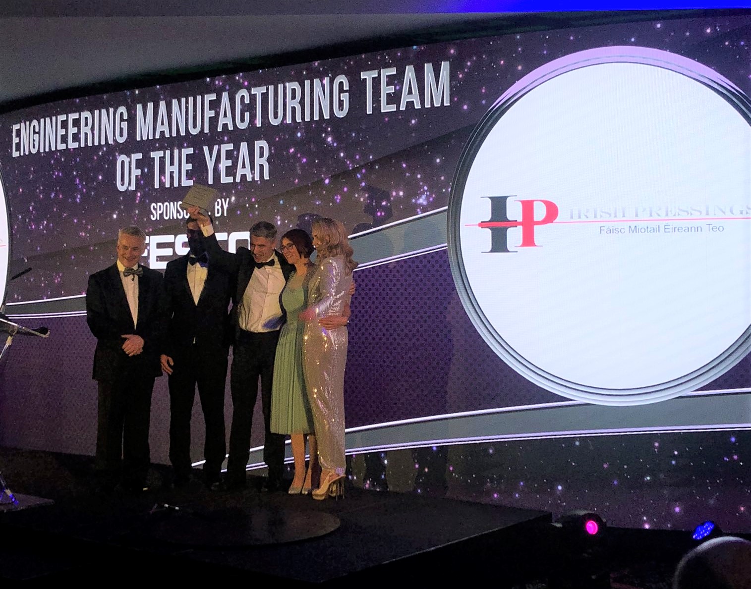 Irish Pressings bring prestigious Engineering Team of the Year Award home to West Donegal